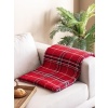 Homprime Scotch Çift Kişilik Battaniye 180X220 Kırmızı