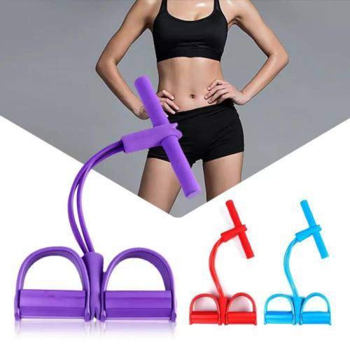 Body Trimmer 2 Lastikli Egzersiz Aleti El Ayak Direnç Yayı Lastiği Spor Vücut Karın Kondisyon Lastik