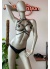 Fantezi Deri Giyim Siyah Harness - APFT330