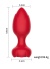 Censan Telefon Kontrollü Full Covered Rubber Rose Anal Plug – Siyah