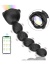 Censan Telefon Kontrollü Haley Rose Pulled Beads Anal Plug – Siyah