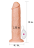 Censan 11 İnç Realistic Long Vibrating Dildo