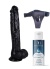 Censan Belden Bağlamalı Kayganlaştırıcı Set Noctis 30cm Siyah Dildo No:39