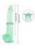 Noctis 33cm Yeşil Realistik Dildo No:154