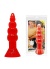 Boğumlu 17 CM Silikon Anal Plug Vantuzlu Anal Tıkaç Dildo