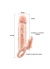 5 cm Dolgulu 10 Hız Titreşimli Süper Realistik Penis Kılıfı