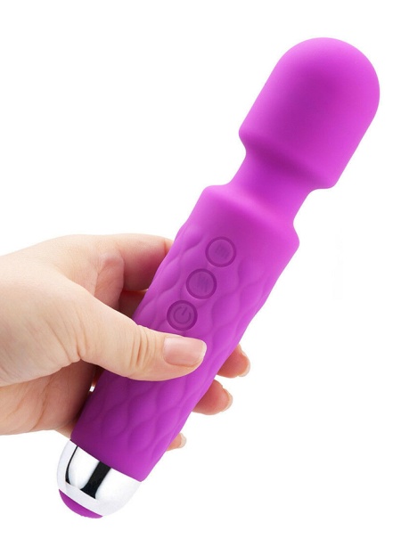 Female Wand Massager Şarjlı Vibratör Mor