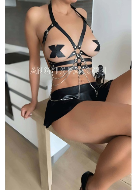Yeni İç Giyim Deri Fantazi Modeller, Seksi Deri İç Giyim - APFT9