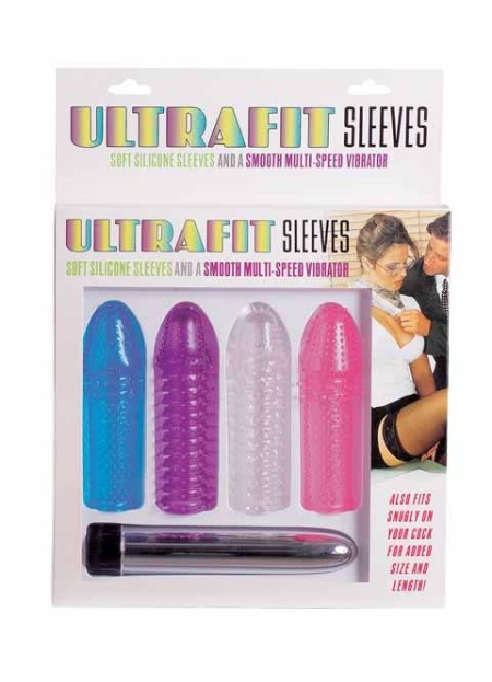 Ultrafit Sleeves Multi-Speed Vibator - 4lü Jel Vibratör Seti