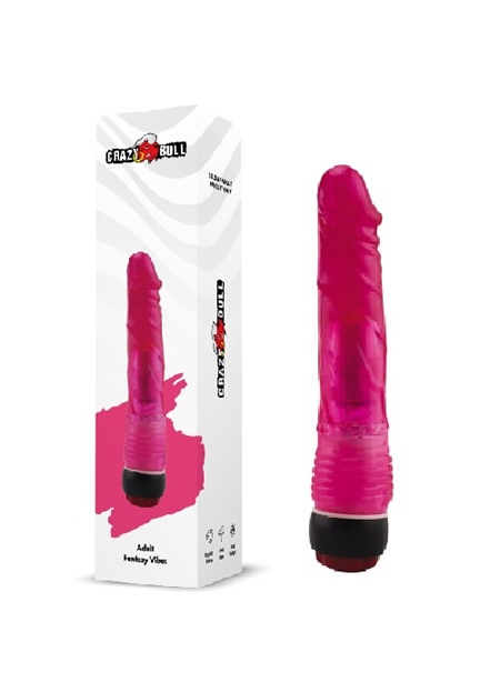 Vibes Waves 18 CM Titreşimli Pembe Jel Vibratör