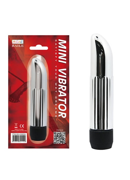 Satisfy Güçlü Titreşimli 14 CM Metal Vajinal Anal Vibratör Dildo