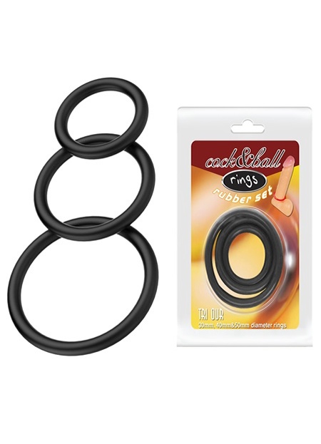 Ball Süper Penis Halkası Seti 3 Farklı Boyutta Halka Set