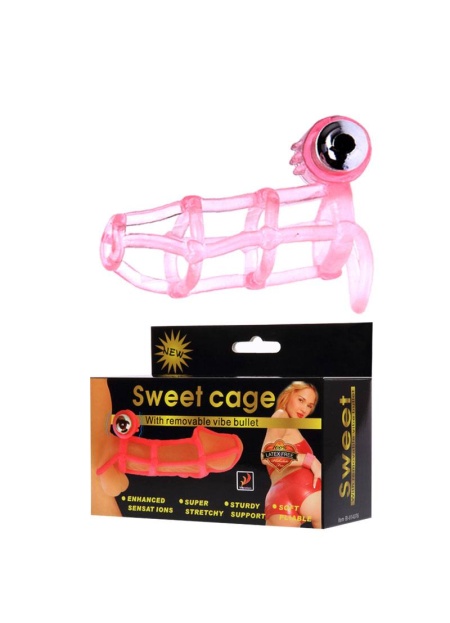 Cage 10 Titreşimli Penis Kılıfı Penis Kafesi Klitoris Vibratör