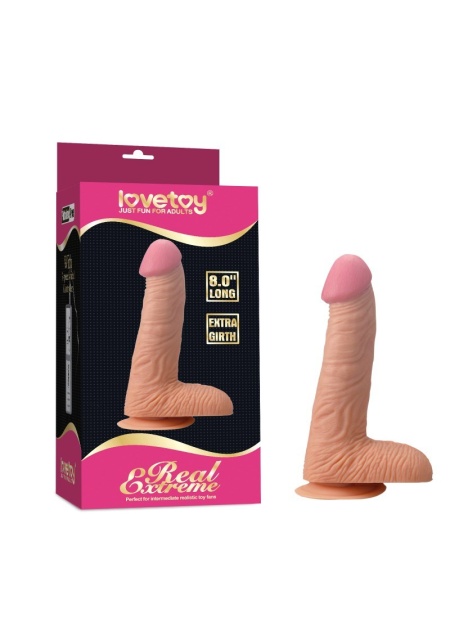 Lovetoy Real Extreme Yeni Nesil Realistik Penis Doğal Dildo 20 Cm