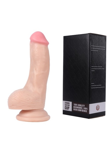 Xise 16 CM Vantuzlu Gerçekçi Realistik Penis Anal Vajinal Dildo