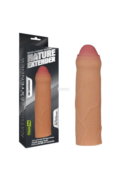 LOVETOY NATURE 2.5 cm Dolgulu Sünnetsiz Penis Kılıfı