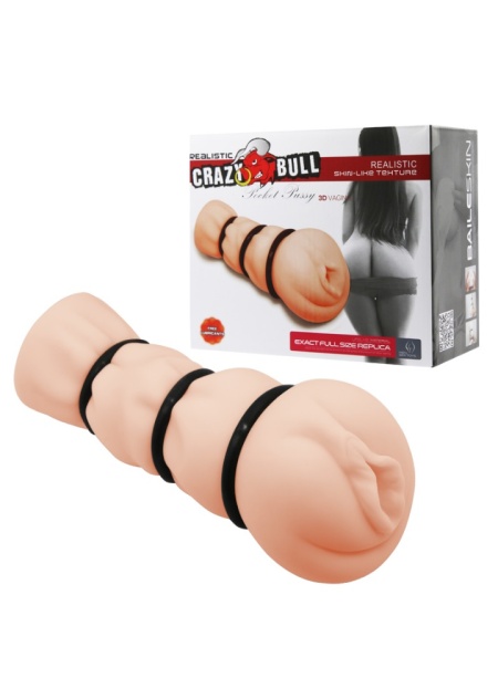 Exact 16 CM 3 Adet Penis Halkalı Süper Gerçekçi 3D Realistik Suni Vajina