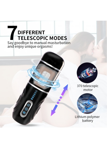 USB Şarjlı Rotasyonlu  Sesli Vajina Masturbatör