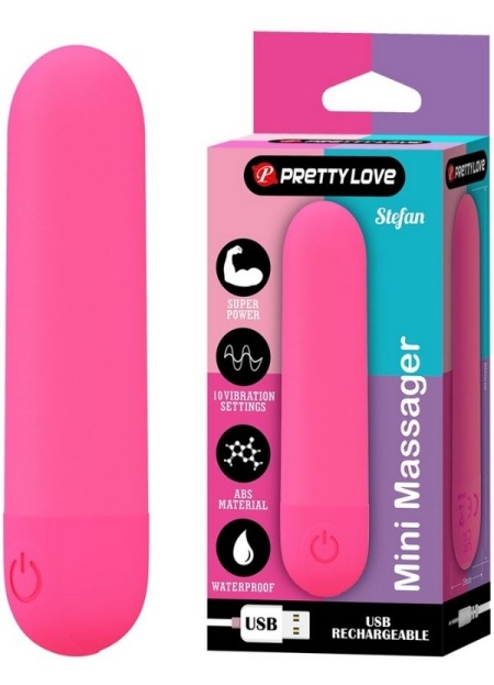 Censan Stefan Mini Massager Bullet Vibratör Kırmızı