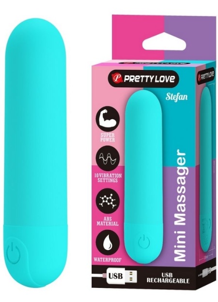 Censan Stefan Mini Massager Bullet Vibratör Mavi