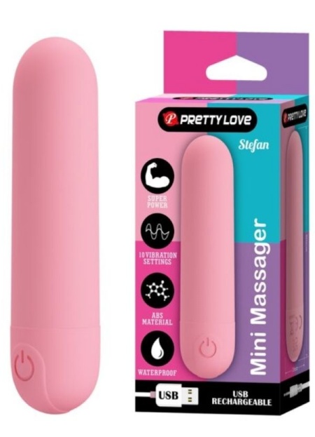 Censan Stefan Mini Massager Bullet Vibratör Pembe