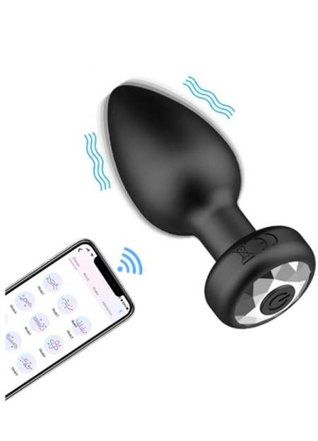 Censan Telefon Kontrollü Titreşimli Anal plug 1