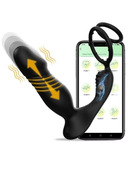 Censan 5in1 Telefon Kontrollü Titreşimli İleri Geri Vibratör