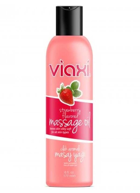 Viaxi Masaj Yağı Çilek Aromalı 177 ml.