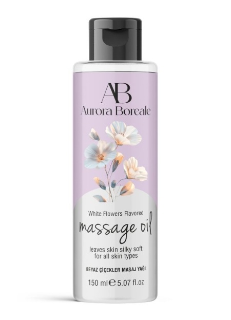 Aurora Boreale Beyaz Çiçek Aromalı Masaj Yağı 150 ML