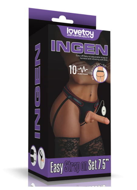 Censan Vibrating Easy Strapon Set  7.5 İnç Belden Bağlamalı Model2