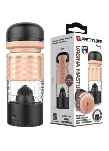 Censan Emily Siyah Vajina & Dil Mastürbatör