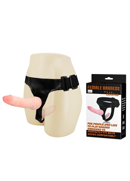 Çift Taraflı İkili Belden Bağlamalı Anal Plug ve Dildo Penis