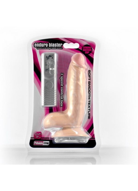 Enduro 19 CM 3 Titreşimli Realistik Vibratör Gerçekçi Kalın Penis