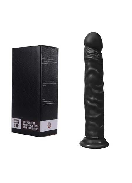 Xise 24 CM Vantuzlu Gerçekçi Realistik Zenci Penis Dildo