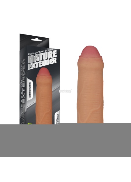 LOVETOY NATURE 2.5 cm Dolgulu Sünnetsiz Penis Kılıfı