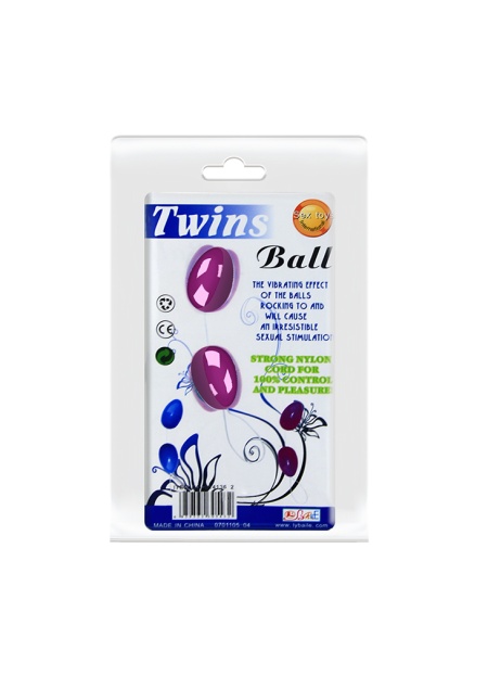Twins Kegel Purple Silikon İkili Vajinal Egzersiz Zevk Topu