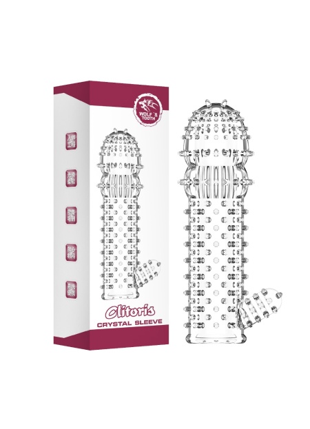 Bayan Vajinal Orgazm Uyarıcı Tırtıklı Uzatmalı Penis Kılıfı