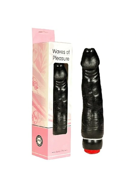 Waves Titreşimli Süper Realistik Zenci Siyah Vibratör