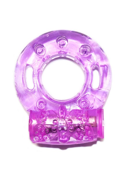 Güçlü Titreşimli Silikon Penis Halkası Penis Yüzüğü Mor
