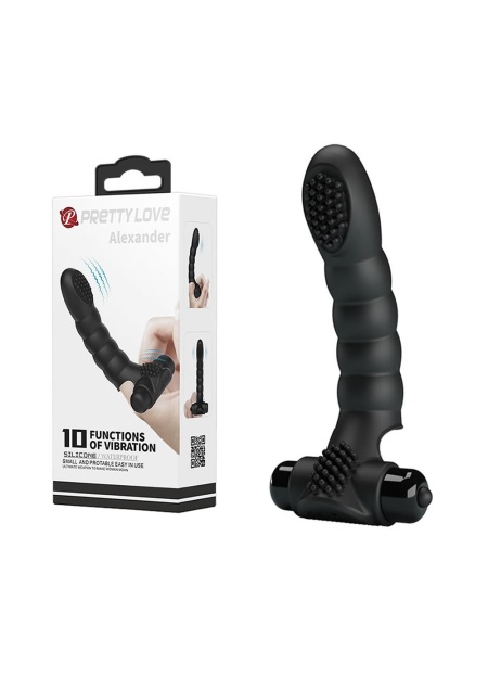 Alexander 10 Hız Titreşimli Teknolojik Parmak Vibratör Klitoral Mastürbatör 13 CM