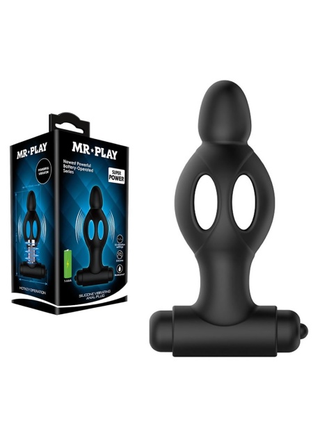Mr.Play 10 Titreşimli Süper Kalite Silikon Anal Vibratör Anal Tıkaç Mastürbatör