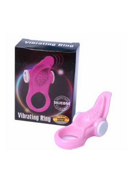 Silicone Güçlü Titreşimli Penis Halkası Pembe
