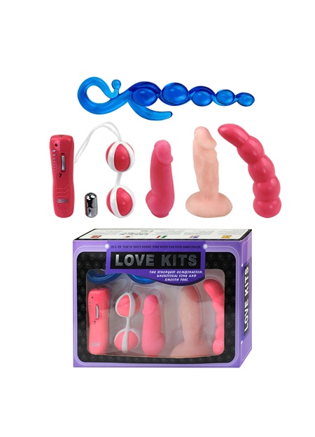 Beauty Kit 6 Parça Titreşimli Vibratör Set Anal Plug
