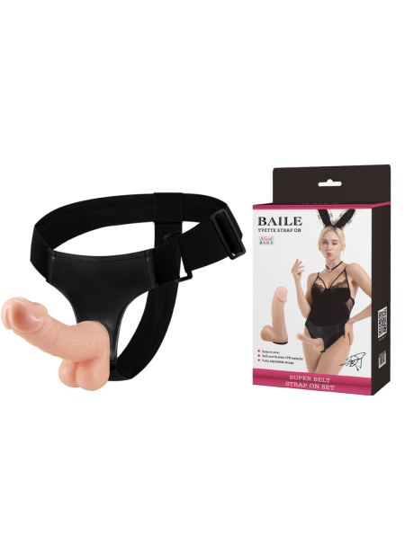 Ultra 19 CM Gerçekçi Belden Bağlamalı Dildo Strapon Penis