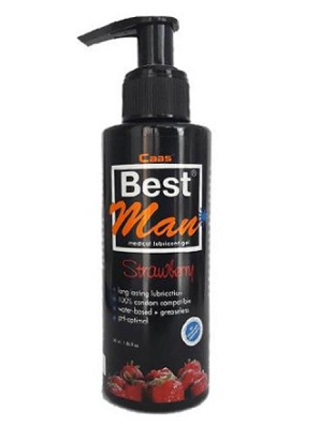 Cabs Best Man Su Bazlı Çilek Aromalı Kayganlaştırıcı Jel 150 ml