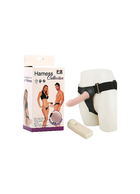 Harness 17 CM İçi Boş Titreşimli Belden Bağlamalı Protez Penis