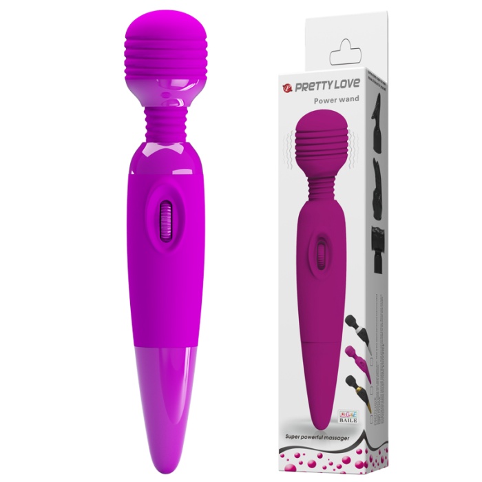 Wand Güçlü Titreşimli G-Spot Vibratörü Klitoral Masaj Mastürbatör