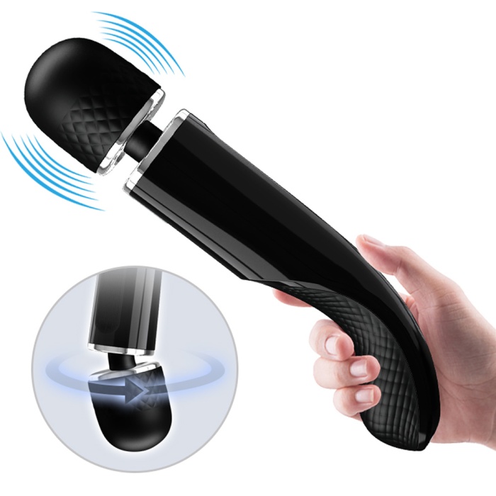 Charming 24 CM USB Şarjlı 5 Farklı Hız Ve 7 Titreşimli Erotik Masaj Vibratörü