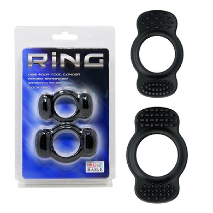 Ring Set 2 Farklı Boyda Silikon Penis Halkası Zenci Penis Yüzüğü