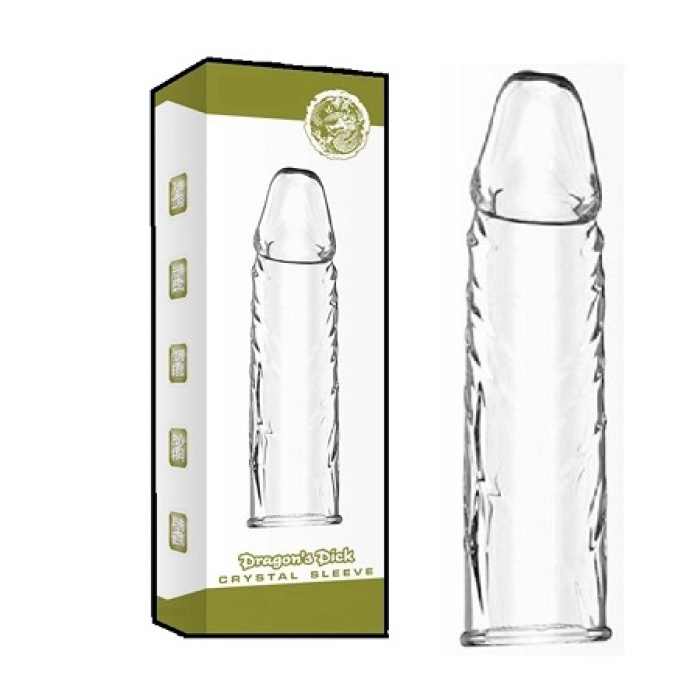 Sleeve Damarlı Uzatmalı Silikon Penis Kılıfı Şeffaf